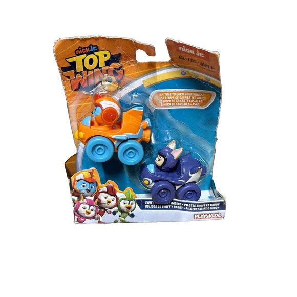 NIB Nick Jr Top Wing Racers - SWIFT and BADDY Racers - Playskool Hasbro - Picture 1 of 5
